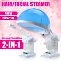 2 In 1 Facial & Hair Steamer 480W Professional PTC Heating Plate Salon Home Face Hair Moisture Steamer Humidifier US/UK/EU