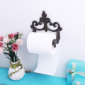 Cast Iron Toilet Paper Roll holder - Wall Mounted Toilet Tissue Holder - European Vintage Design - 7.8×3.9×3.1 inch
