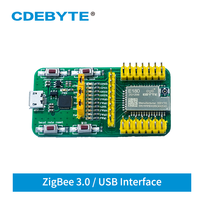 E180-ZG120B-TB EFR32 USB 2.4G Test Kit ZigBee 3.0 Smart Home Wireless Networking Transparent Transmission Module CDEBYTE