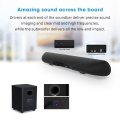 100W TV SoundBar 2.1 Wireless Bluetooth Speaker Home Theater System Sound Bar 3D Surround 80 dB Remote Control With Wall Mount