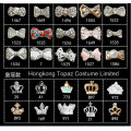 2016 Bow Crown Finger Nails Nail 3D Decoration Nail Stones Rhinestone Jewelry Nail (Bow crown 25-1586)