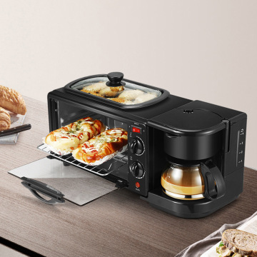 Multifunctional Toaster Oven Breakfast Machine Full Automatic Coffee Machine Three in One Breakfast Machine