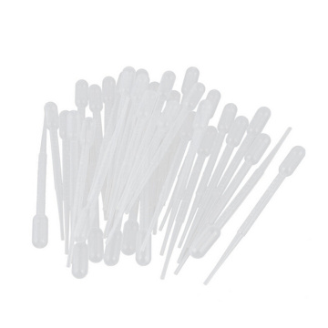 Practical 0.2ml Graduated Pipettes Dropper Polyethylene for Experiment Medical Educational Supplies 100PCS
