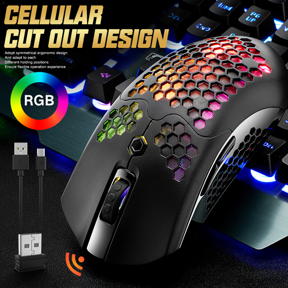 X2 Wireless Gaming Mouse 7 Buttons 12000 DPI Adjustable RGB Ergonomic Optical Computer Mouse Gamer Mice For PC Desktop Laptop