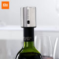 Original Xiaomi Mijia Circle Joy Smart Wine Stopper Stainless Steel Mi Vacuum Memory Wine Stopper Electric Stopper Wine Corks