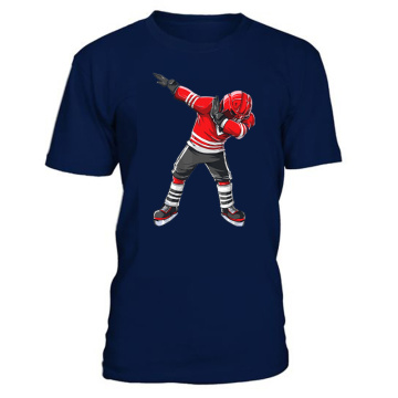 Han Duck Mens 100% Cotton Short Sleeve T Shirts & High quality Vintage ice Hockey Printing Logo & Kids/Youth/Junior to Senior