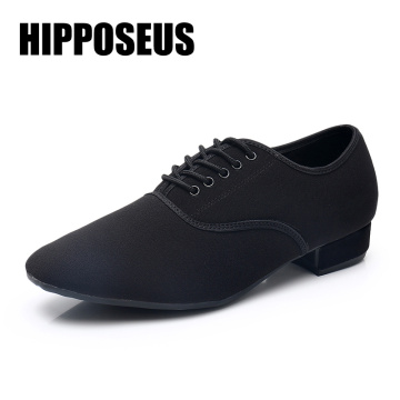 Hipposeus Men Dance Shoes Boys Ballroom Latin shoes Breathable Fabric Modern Tango Jazz Performance Practise shoes Dropshipping