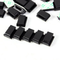 100pcs Adhesive Car Cable Clips Cable Winder Drop Wire Tie Fixer Holder Cord Organizer Management Desk Cable Tie Clamps