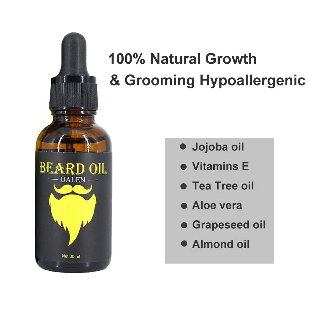 Beard Growth Kit Facial Hair Growth Enhancer Set Beard Nourishing Growth Essential Oil Facial Beard Care set