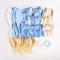 84pcs Pastel Blue Balloons Garland Blue White Confetti Gold Macaron Organic Balloons Arch Decor for Wedding Birthday