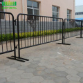 Powder coating black crowd control barrier sale well