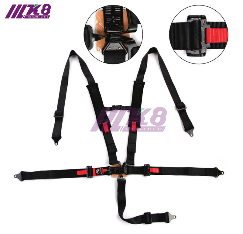 K8-6002 2 Inch 5 point Latch Link Car Auto Racing Sport Seat Belt Safety Racing Harness