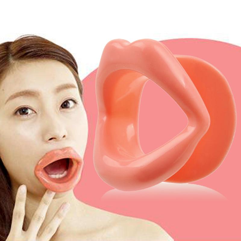 1pcs Silicone Rubber Face Slimmer Exercise Mouth Piece Facial Skin Muscle Lift Massage Anti Wrinkle Mouthpiece Face Care