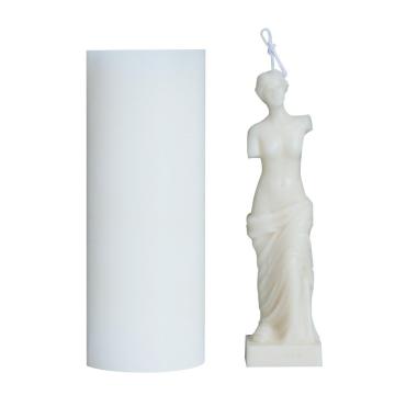 Nordic Art Body Candle Mold Female Candle Silicone Mold Fragrance Human Shaped Venus Goddess Candle Making Wax Plaster Mould