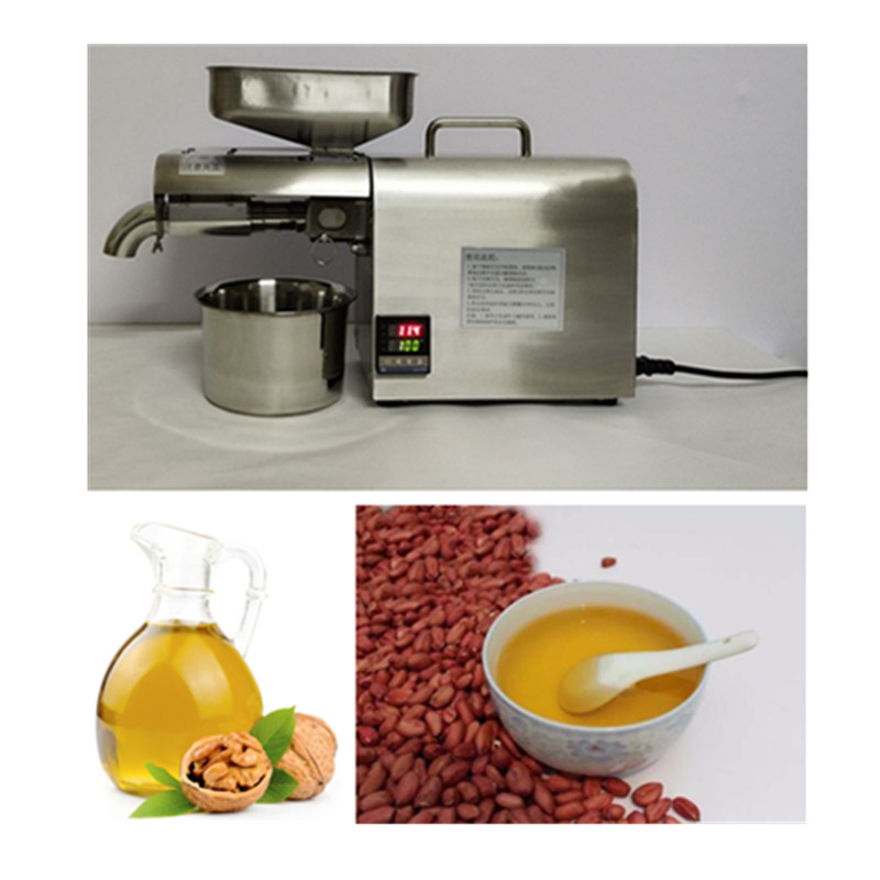 Mini stainless steel heat & cold home commercial peanut sesame sunflower seeds oil press machine oil extractor expeller presser