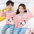 TUONXYE Children's Cute Cartoon Fox Print Pajamas Set Kids Long Sleeve Pyjamas Cotton Girls Home Wear Suits Autumn Boy Clothes