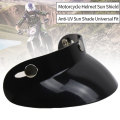 3-Snap Motorcycle Helmet Visor Top Open Sun Shade Shield Removable PC Motorbike Accessories Outdoor Cycling Universal Fit