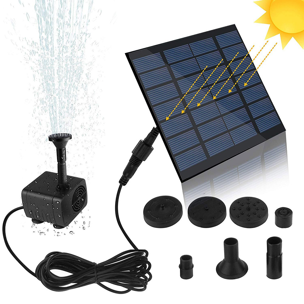 Mini Solar Fountain Pump Solar Water Pump Power Panel Kit Solar Panel Water Pump for Garden Pool