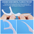 30pcs/Set Remover Interdental Dental Floss Teeth Stick Tooth Pick Interdental Brush Teeth Clean Toothpick 2 in1Oral Care Flosser