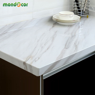 Glossy Marble Contact Paper DIY PVC Vinyl Kitchen Cabinet Counter Top Bathroom Self adhesive Wallpaper Home Decor Wall Stickers