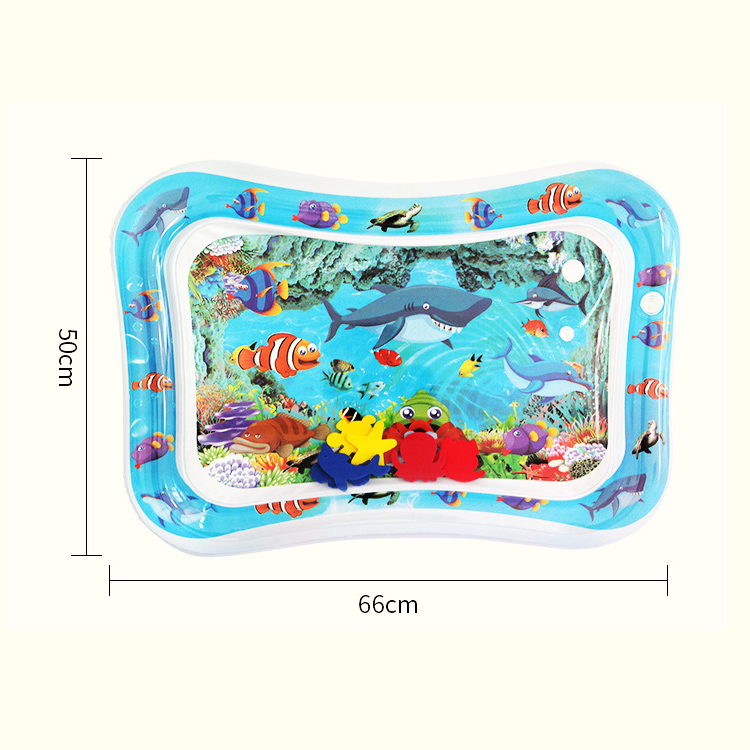 Clown Fish Inflatable Tummy Time Premium Water Mat 5