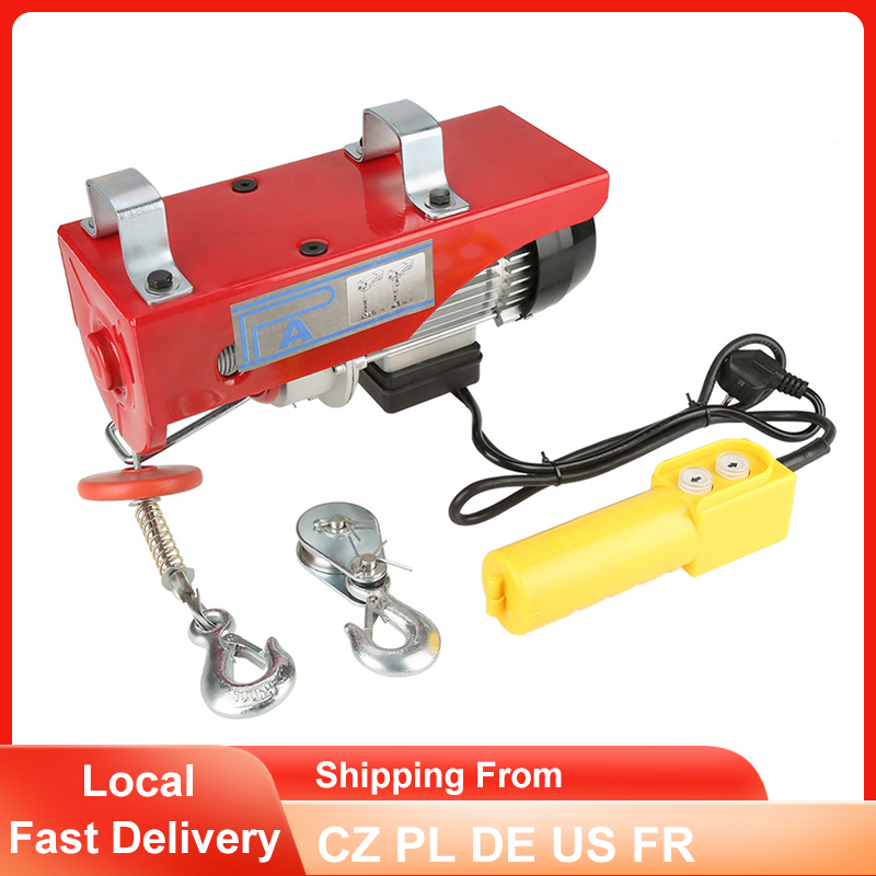 100/200kg Electric Winch Cable Hoist Lifting Wire Hanging Crane Workshop Power Gantry Hoist Winch Lifting Tool