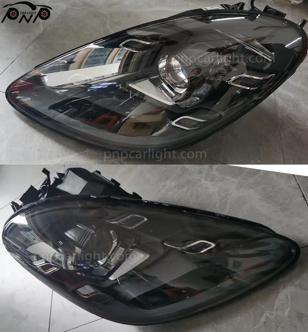 for Porsche 718 Boxster Cayman Spyder LED headlight headlight glass lens cover