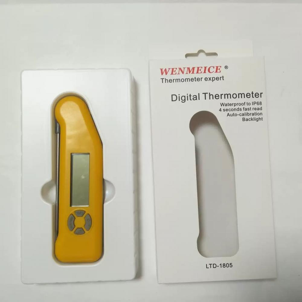 Hot Sale Instant Read Cooking Probe Digital Kitchen BBQ Oven Meat Food Thermometer Waterproof Folding Food Thermometer LDT-1805