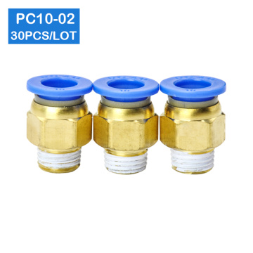 HIGH QUALITY 30pcs BSPT PC10-02, 10mm to 1/4