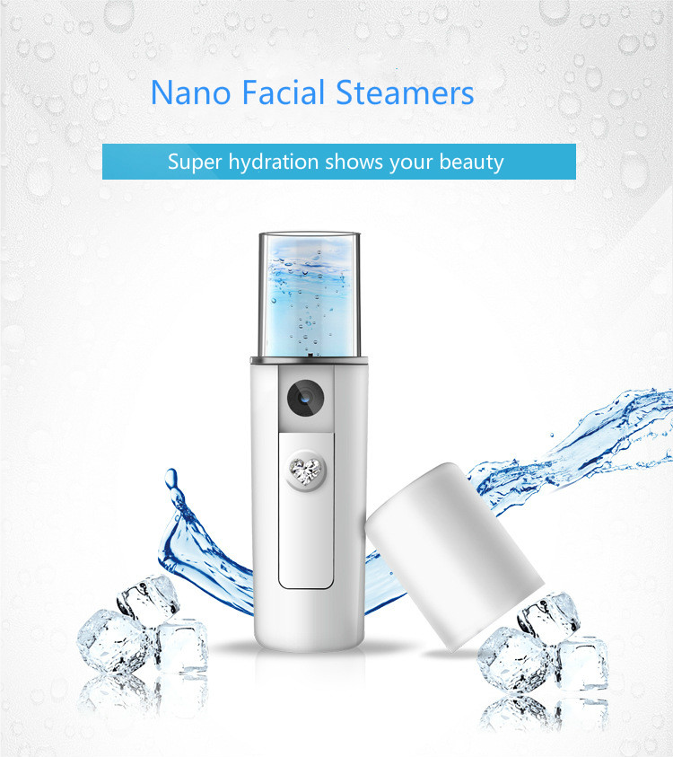 Portable Face Spray Bottle Nano Mister Facial Hair Steamer Ultrasonic Ozone Face Sprayer Cold Beauty Hydrating Skin Care Tools