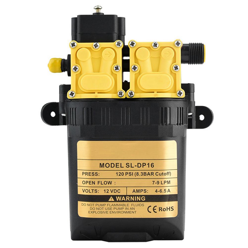 12V High Pressure Agricultural Electric Water Pump Water Sprayer Pump Mini Motor Water Pump with Adapter