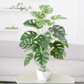 85cm Large Artificial Plants Tropical Tree Fake Monstera Leaves Plastic Palm Tree Real Touch Turtle Leaf Home Wedding Decoration