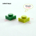 Smartable Plate 1x1 Building Block MOC Parts DIY LOGO Pixel Art QR Code Brick Toy 80 Different Colors Compatible 3024 578pcs/lot