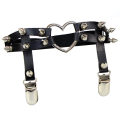 2020 Women Sexy Elasticity Heart Faux Leather Harness Tight Suspender Punk Strap Leg Ring Garter Belts Bondage Gothic Female