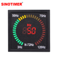 3-120 HZ 72mm Square Panel Digital Frequency Meter 68mm Hole Size LED Display Electrical Hertz Meter Tester Power Supply 220V AC