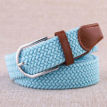 High Quality Fashionable Elastic Canvas Belts for Women Knitted Buckle Adjustable Belt Male Canvas Belts for Jeans 2020 NEW