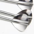 6 Pcs Stainless Steel Heart Shape Metal Drinking Straw Reusable Straws Cocktail Spoons Set Straw Scoop Sand Ice Stir Bar Spoon