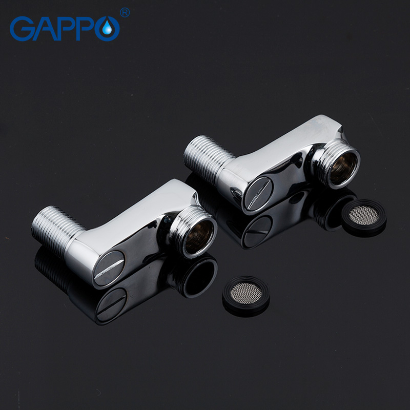 GAPPO pipe fittings bathroom copper pipe brass fittings pneumatic Reducer Extended Corner For Faucet accessories shower faucet s