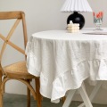 Table Cloth Kitchen Table Rectangular Tablecloth Vintage White Lace Wavy Side TableclothShooting Background Mats Tools Mat
