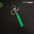 Reflective Green Tassle Lightning USB Cable Keychain