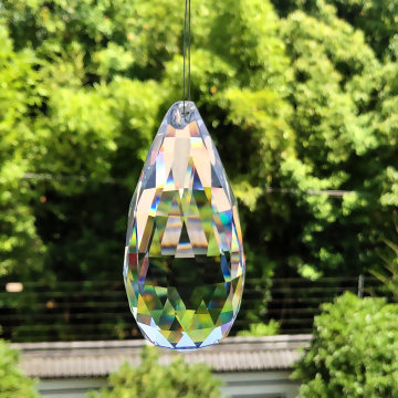 89mm Clear Drops Crystal Prisms Suncatcher Chandelier Crystals Pendant DIY Hanging Ornament Home Decoration Lighting Accessories