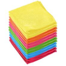 MONGKA Microfiber Cleaning Cloth Towel Absorbent No Scratch Polishing Detailing Rags.11.5x11.5inches