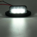 2 Pcs Waterproof 6 LEDs License Plate Light Rear Light Trailer Step Lamp for Car Boat RV Truck 12V License Plate Ligh