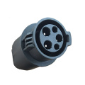 EV Charging Adapter Barrel 32A EV Charger Connector Type 1 to Type 2 SAEJ1772 to IEC62196