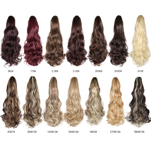 22inch 150g 26 Colors Synthetic Clip Claw Hair Ponytail Extension Thick Wig Drawstring Supplier, Supply Various 22inch 150g 26 Colors Synthetic Clip Claw Hair Ponytail Extension Thick Wig Drawstring of High Quality