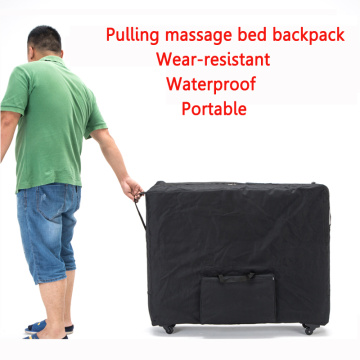 15%,Push-pull folding storage bag for massage bed beauty bed waterproof backpack with wheel Wear-resistant oxford cloth 93*70cm