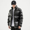 2020 Woodvoice Winter Jacket Men Casual Wear Padded Warm coat male PU Leather thicken Coat Man's Windproof Fashion Black coat
