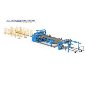 High quality poultry cages mesh welding line