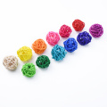 10PCS artificial straw wedding decorative flower wreath home Christmas decoration rattan ball DIY curtain hanging accessories