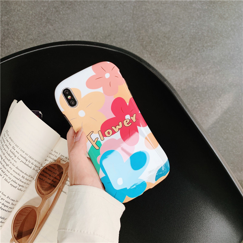 Freshness Beauty Indie Pop Flower Phone Cases For Apple iphone 7 8 6 6s Plus Shockproof Back Cover For iphone X XR XS MAX Funda
